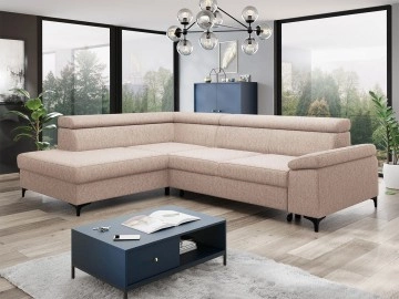 Ecksofa Lezirus mit Bettkasten und Schlaffunktion