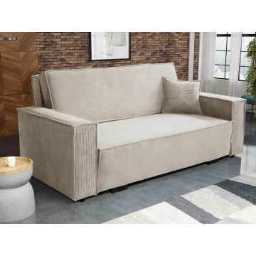 Sofa Clivia Star Cord IV mit Schlaffunktion und Bettkasten