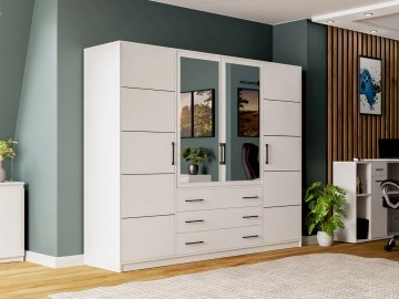Kleiderschrank Lily 240 mit Spiegel