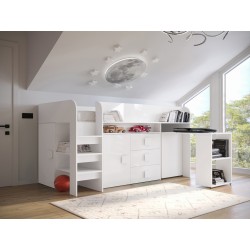 Miniaturbild von Hochbett mit Schreibtisch Tomson 1