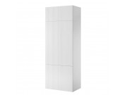 Kleiderschrank Sinenko 90 2D + Schrankaufsatz