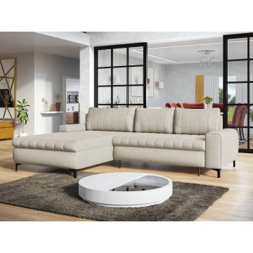 Ecksofa Novnia mit Bettkasten und Schlaffunktion
