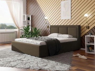 Polsterbett mit Bettkasten und Lattenrost Koay