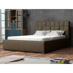 Polsterbett mit gerolltem Lattenrost Kinec