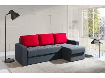Ecksofa Mins mit zwei Bettkästen und Schlaffunktion