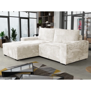 Ecksofa Puderenko mit Bettkasten und Schlaffunktion