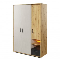 Kleiderschrank 3D1S Qubic QB02