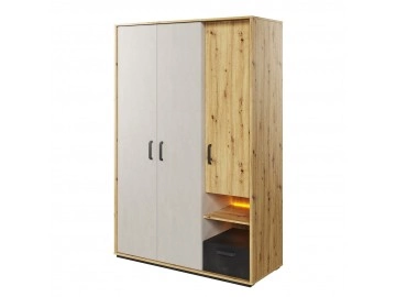 Kleiderschrank 3D1S Qubic QB02
