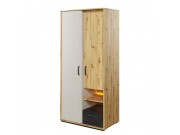Kleiderschrank 2D1S Qubic QB03