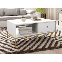 Couchtisch mit stauraum Tonkor Gold TL104