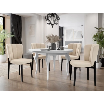 Essgruppe 08: Tisch Julia FI 100 + Stühle Frigene 11 (5-teilig)
