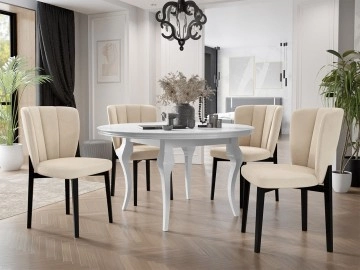 Essgruppe 08: Tisch Julia FI 100 + Stühle Frigene 11 (5-teilig)