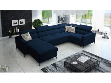 Wohnlandschaft Ladneo V Mini mit zwei Bettkästen und Schlaffunktion