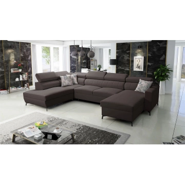 Wohnlandschaft Ladneo VI mit zwei Bettkästen und Schlaffunktion