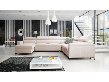 Wohnlandschaft Ladneo VII mit drei Bettkästen und Schlaffunktion