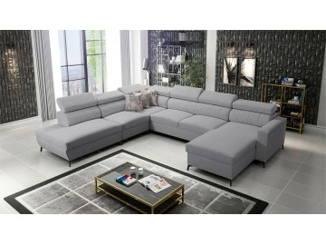 Wohnlandschaft Ladneo IX mit drei Bettkästen und Schlaffunktion