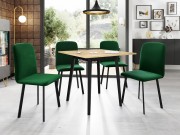 Essgruppe: Tisch Renkiz S 85/85 + Stühle Lekoz (5-teilig)