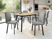 Essgruppe: Tisch Grazpen S 130x80 + Stühle Lekoz (7-teilig)