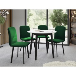 Miniaturbild von Essgruppe: Tisch Kirtore S 90 + Stühle Lekoz (5-teilig)