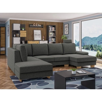 Wohnlandschaft Lex 3 U mit Bettkasten und Schlaffunktion