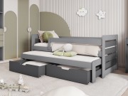 Kinderbett mit Ausziehbett Catalonia 80