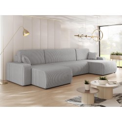 Wohnlandschaft Easton U Cord mit Bettkasten und Schlaffunktion