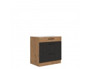 Unterschrank Woodline 80 D 3S BB