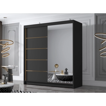 Kleiderschrank mit Spiegel Bretoka III