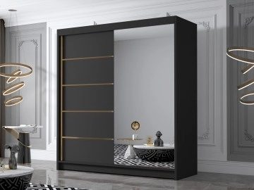 Kleiderschrank mit Spiegel Bretoka III