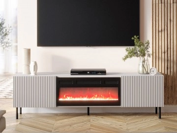 TV-Lowboard Lasiewa 2D 181 mit Kamin