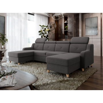 Ecksofa Oreloni U mit zwei Bettkästen und Schlaffunktion