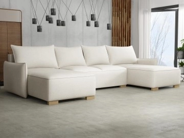 Wohnlandschaft Gyrfit U mit Bettkasten und Schlaffunktion