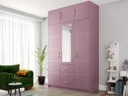 Kleiderschrank Lily D3 II + Schrankaufsatz