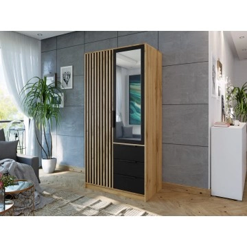 Moderner Kleiderschrank Lily Lux D2 mit Spiegel