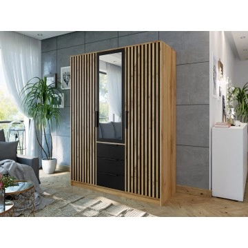 Kleiderschrank Lily Lux D3 mit Spiegel