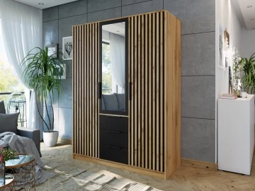 Kleiderschrank Lily Lux D3 mit Spiegel