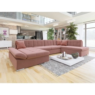 Wohnlandschaft Genero mit Bettkasten und Schlaffunktion Premium