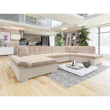 Wohnlandschaft Genero mit Bettkasten und Schlaffunktion Premium