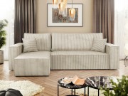 Ecksofa Kasjusz Cord mit Bettkasten und Schlaffunktion