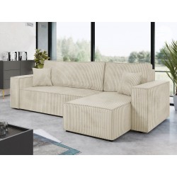 Miniaturbild von Ecksofa Kasjusz Cord mit Bettkasten und Schlaffunktion