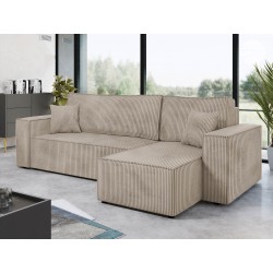 Miniaturbild von Ecksofa Kasjusz Cord mit Bettkasten und Schlaffunktion