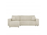 Ecksofa Kasjusz Cord mit Bettkasten und Schlaffunktion