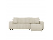 Ecksofa Kasjusz Cord mit Bettkasten und Schlaffunktion
