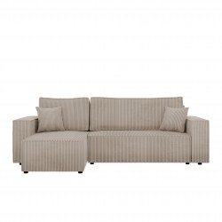 Miniaturbild von Ecksofa Kasjusz Cord mit Bettkasten und Schlaffunktion