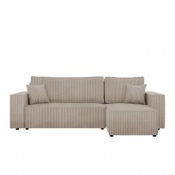 Miniaturbild von Ecksofa Kasjusz Cord mit Bettkasten und Schlaffunktion