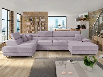 Wohnlandschaft Alvin Bis mit Schlaffunktion und Bettkasten Premium