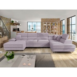 Wohnlandschaft Alvin Bis mit Schlaffunktion und Bettkasten Premium