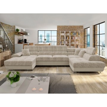Wohnlandschaft Alvin Bis mit Schlaffunktion und Bettkasten Premium