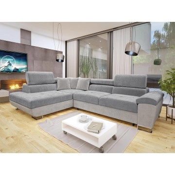 Ecksofa Alvin mit Schlaffunktion und Bettkasten Premium