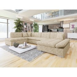 Wohnlandschaft Genero mit Bettkasten und Schlaffunktion Premium